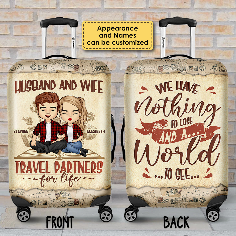 Personalized Have A World To See Luggage Bag