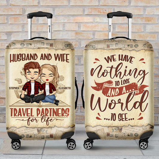 Personalized Have A World To See Luggage Bag