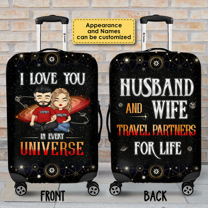 Personalized Love You In Every Universe Luggage Bag