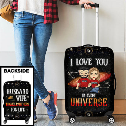 Personalized Love You In Every Universe Luggage Bag