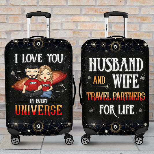 Personalized Love You In Every Universe Luggage Bag