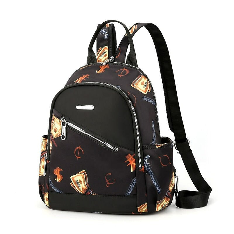 Multicolor Ladies Student School Backpack