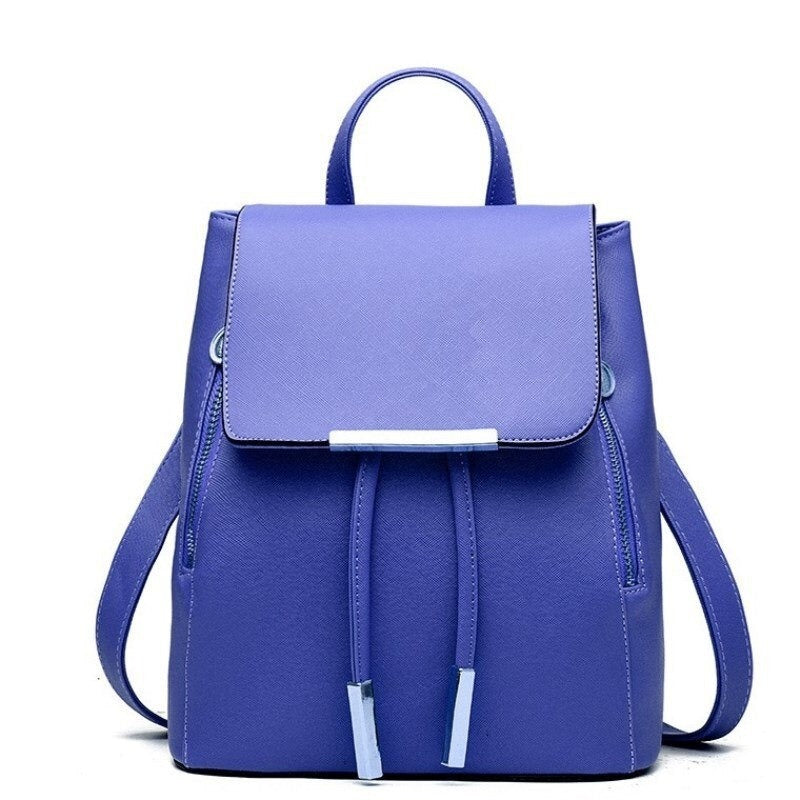 PU Leather Women Business Laptop Backpack