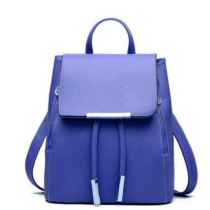 PU Leather Women Business Laptop Backpack