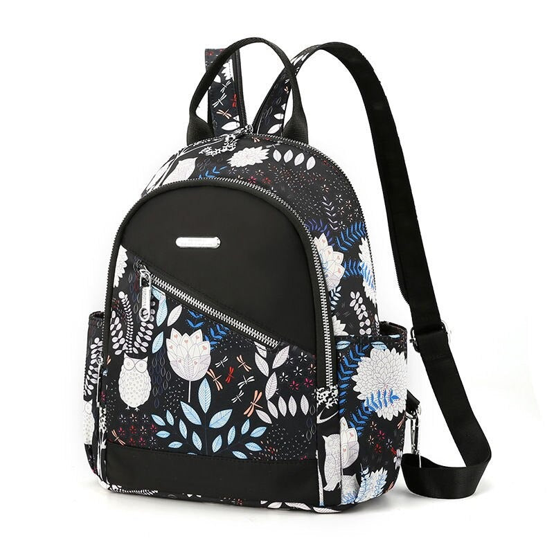 Waterproof Printed Shoulder Backpack For Women