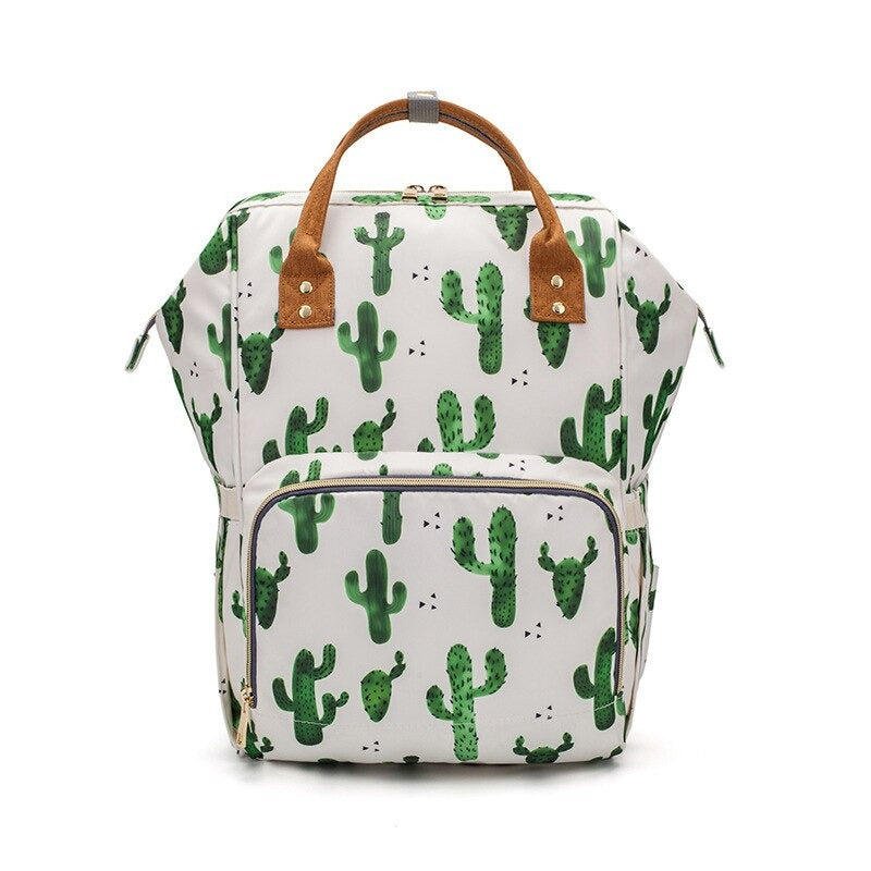 Printed Large Capacity Diaper Backpack