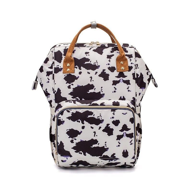 Printed Large Capacity Diaper Backpack