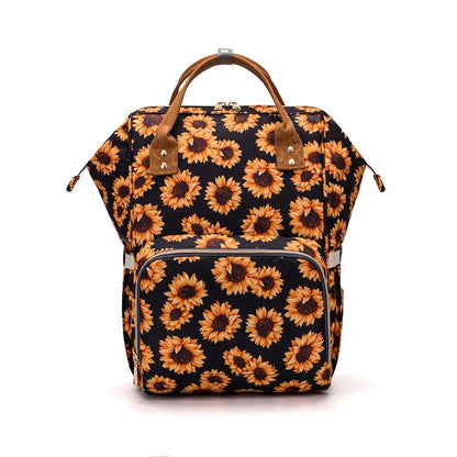Printed Large Capacity Diaper Backpack