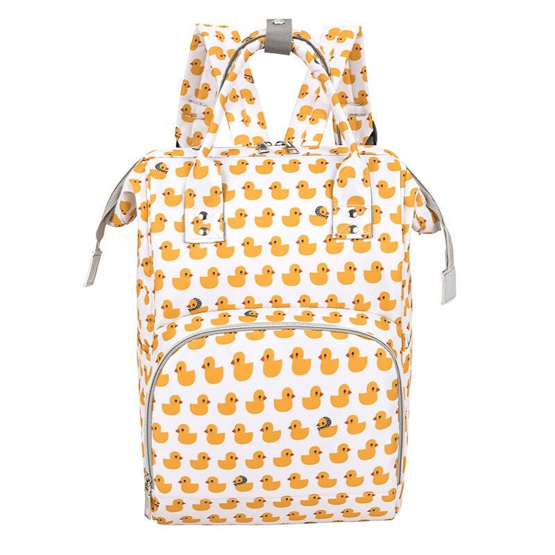 Cartoon Print Large Capacity Baby Care Diaper Backpack