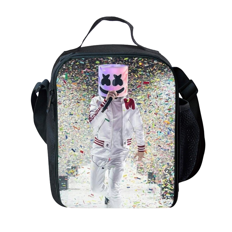 Marshmello Print Insulated Lunch Bag