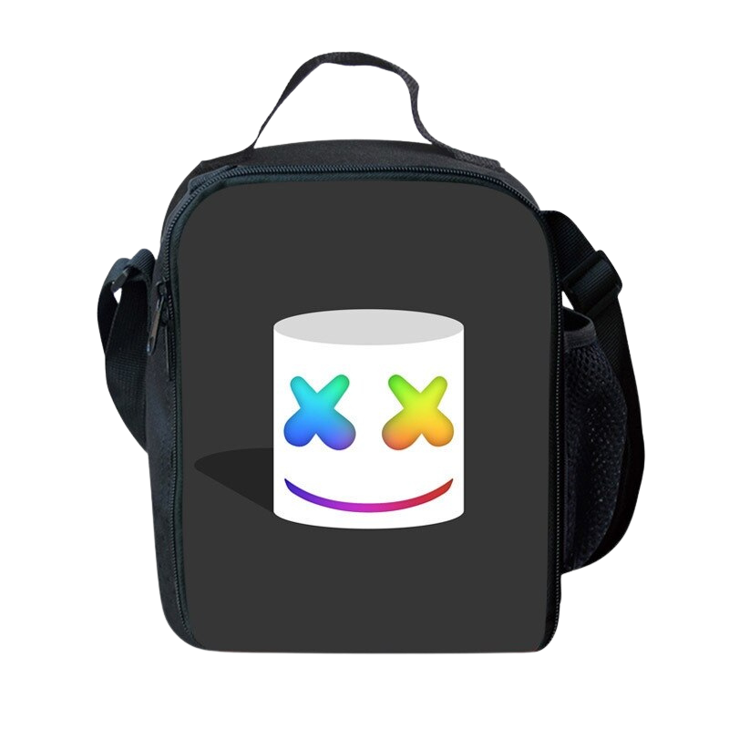 Marshmello Print Insulated Lunch Bag