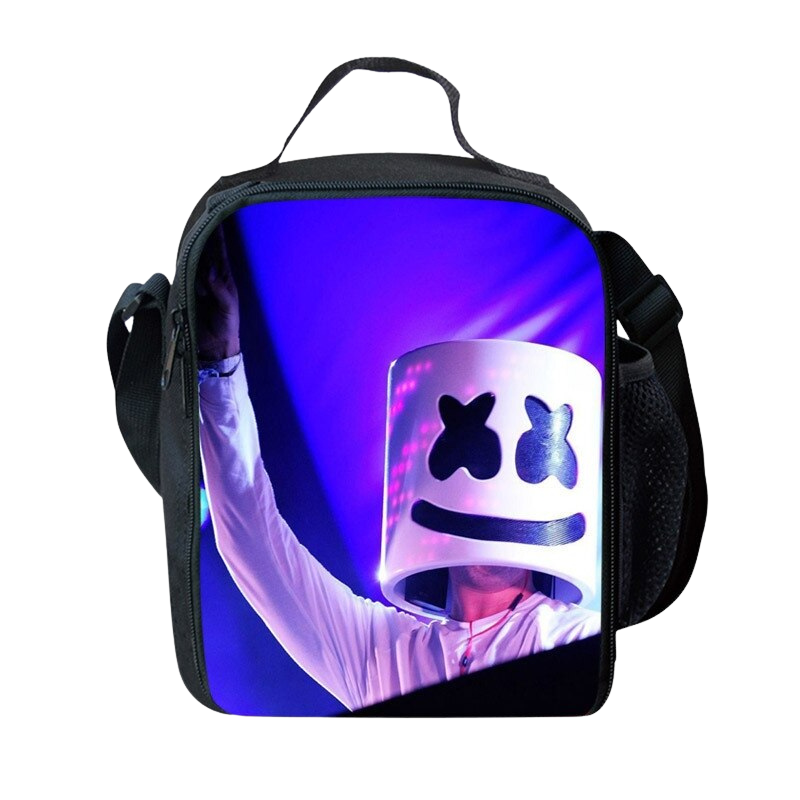 Marshmello Print Insulated Lunch Bag