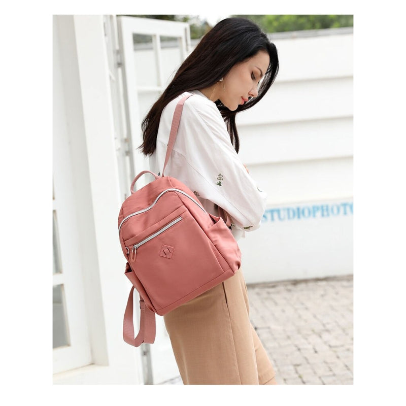 Women's Casual 2Pcs Solid Backpack