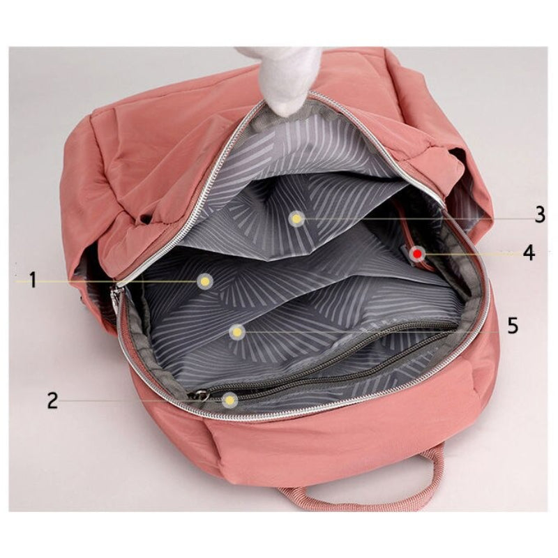 Women's Casual 2Pcs Solid Backpack