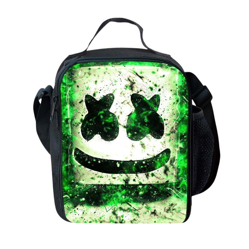 Marshmello Print Insulated Lunch Bag