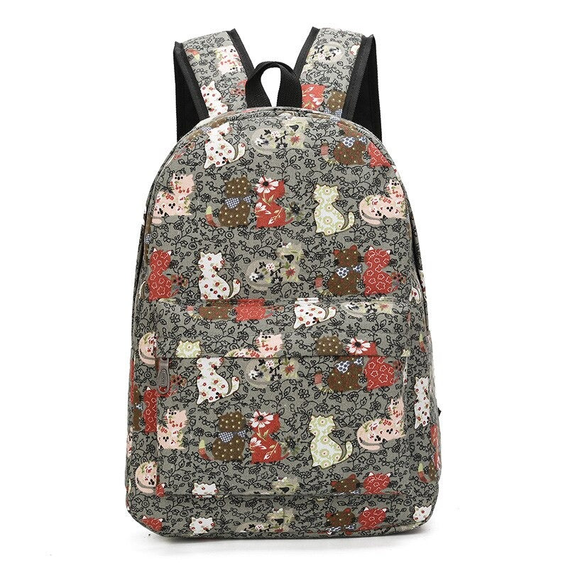 Preppy Style School Backpack For Girls