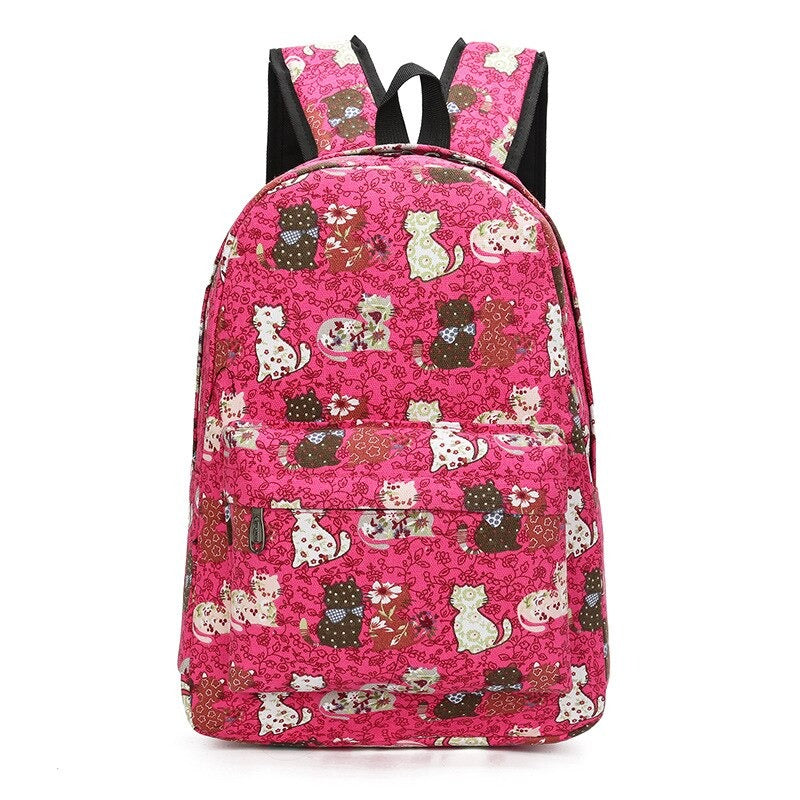 Preppy Style School Backpack For Girls