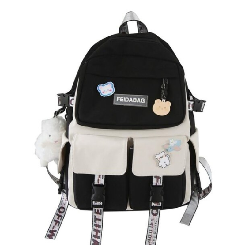 Kawaii Canvas Women Backpack