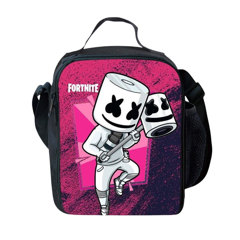 Marshmello Print Insulated Lunch Bag