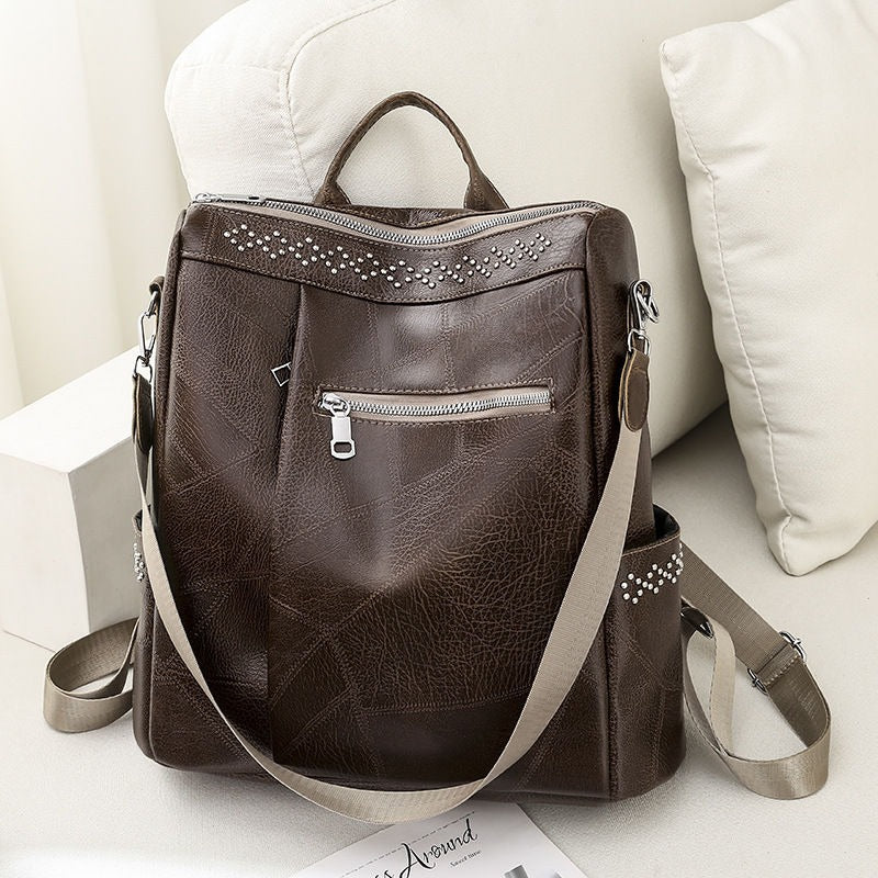 PU Leather Women's Travel Backpack