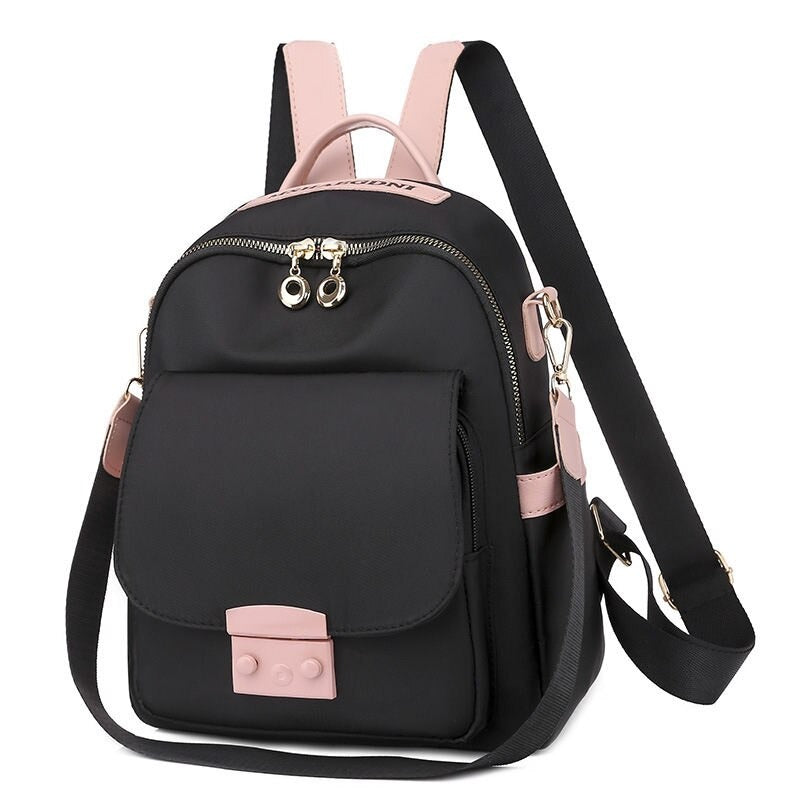 Casual Ladies Buckle Design Backpacks