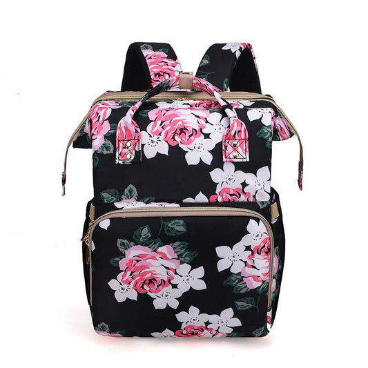 Flower Print Baby Care Backpacks