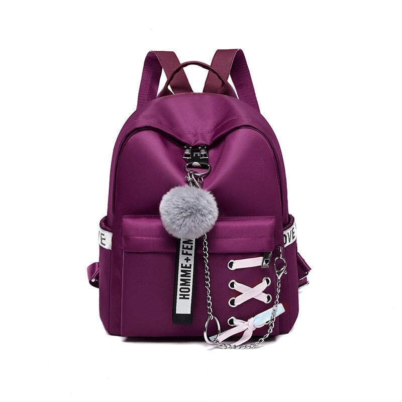 Oxford Retro Waterproof Shoulder Backpacks For Girls