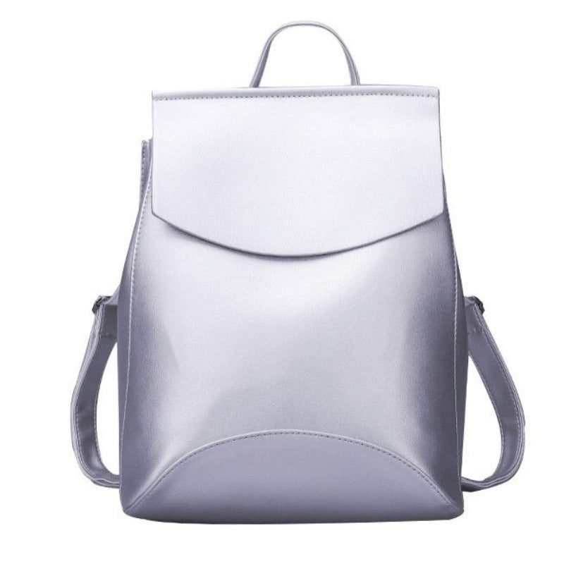 Sleek Youth Leather Backpack