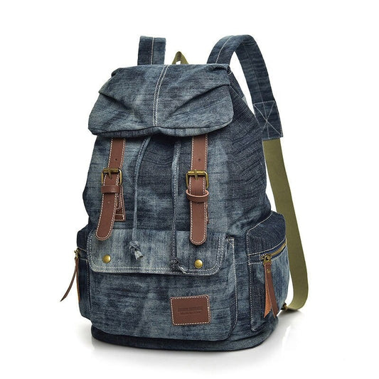 Denim Outdoor Backpack For Women