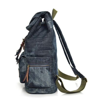 Denim Outdoor Backpack For Women