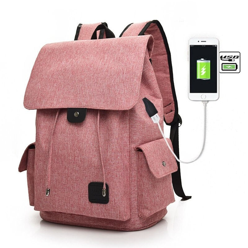 Casual Women's USB Charging Laptop Backpacks