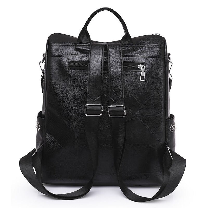 PU Leather Women's Travel Business Backpacks