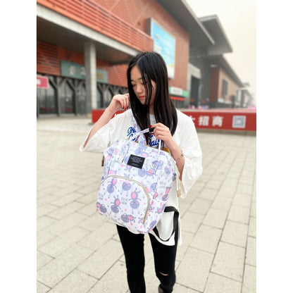 Nylon Female Mommy Baby Backpack