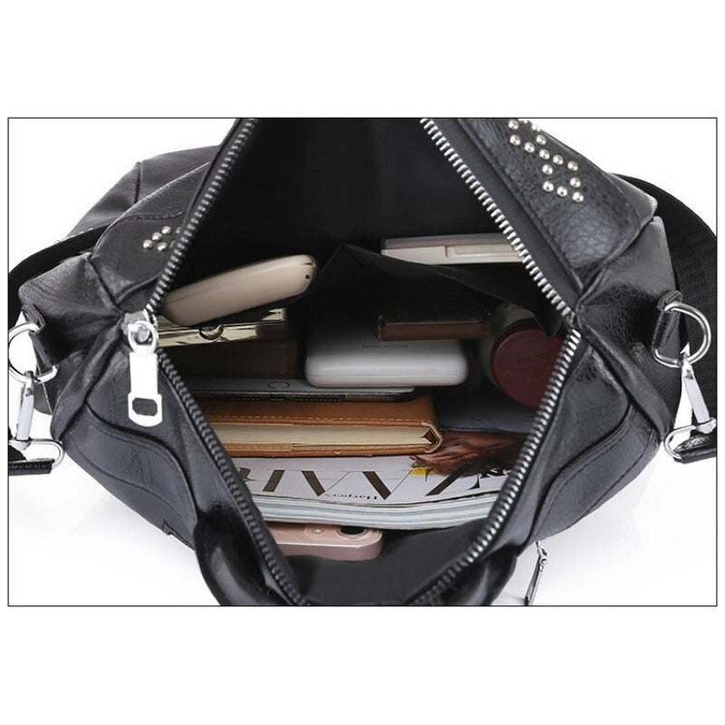 PU Leather Women's Travel Business Backpacks