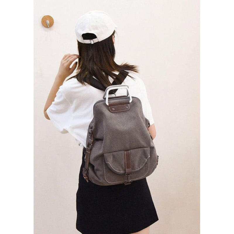 Women Large Capacity Canvas Backpacks