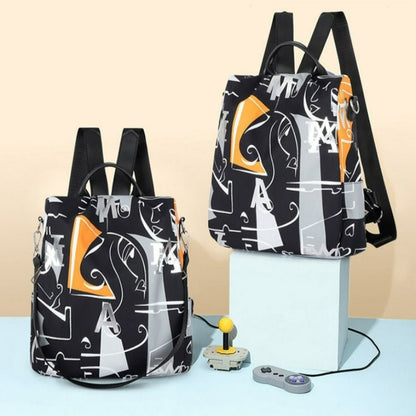 Women's Graphical Printed Casual Backpack