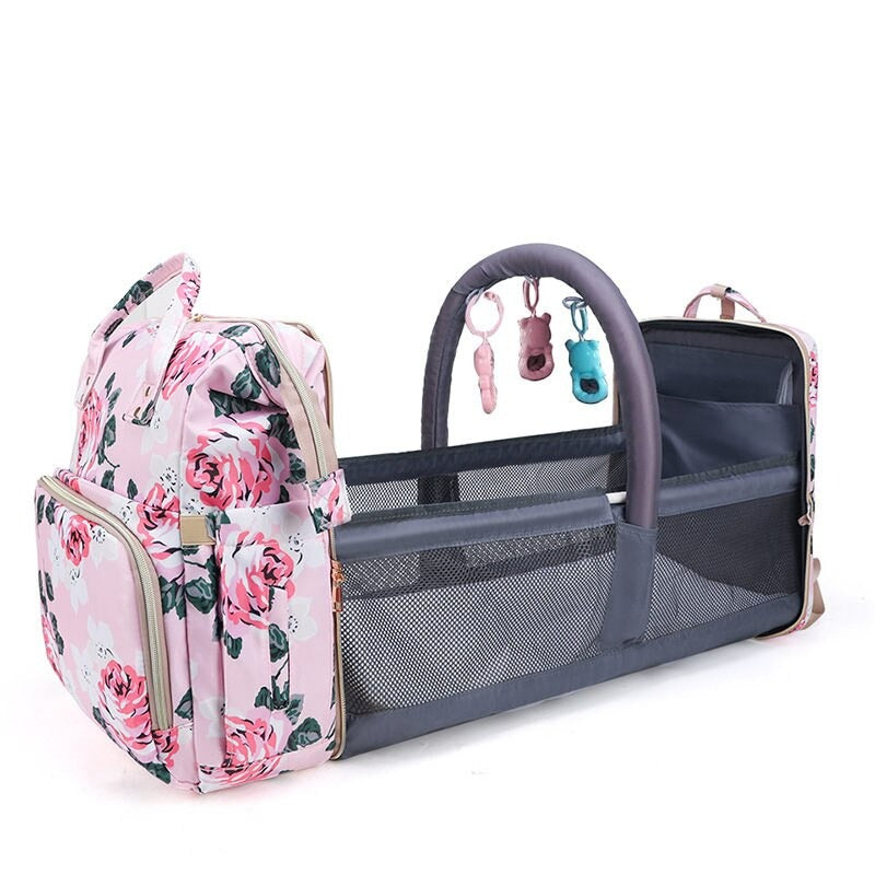 Flower Print Baby Care Backpacks