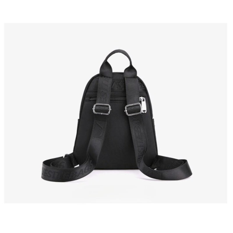 Women's Solid Zipper Backpack