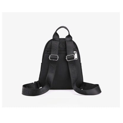 Women's Solid Zipper Backpack