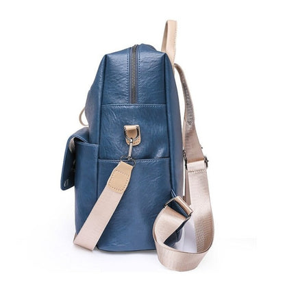 PU Leather Female Fashion Backpack