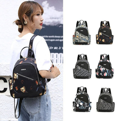 Multicolor Ladies Student School Backpack