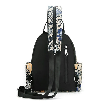 Waterproof Printed Shoulder Backpack For Women