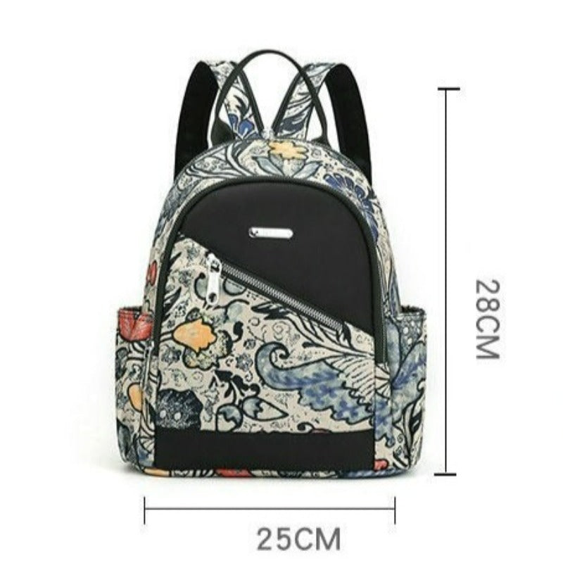 Multicolor Ladies Student School Backpack