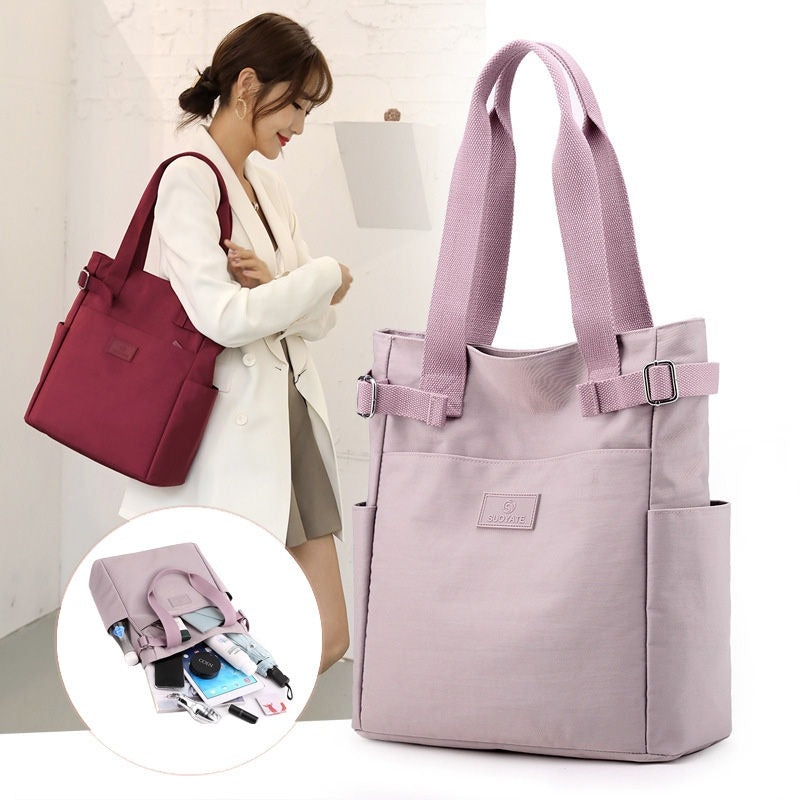 Waterproof Solid Colors Shoulder Bag For Women