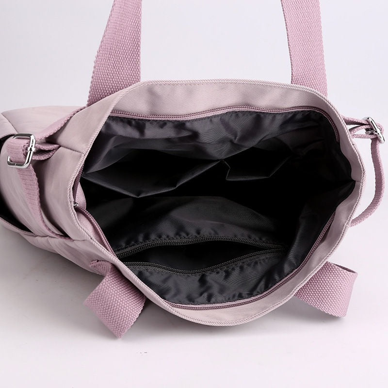 Waterproof Solid Colors Shoulder Bag For Women