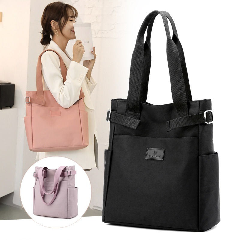 Waterproof Solid Colors Shoulder Bag For Women