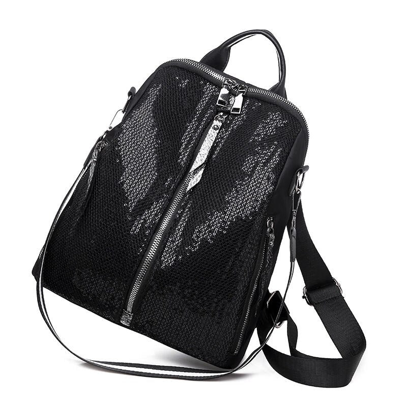 Oxford Sequins Backpack For Women