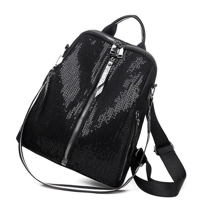 Oxford Sequins Backpack For Women