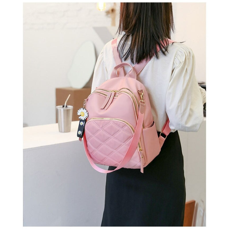 Girl's Plaid Designer Backpack