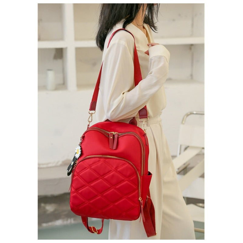 Girl's Plaid Designer Backpack